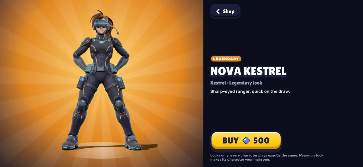 Nova Kestrel, a legendary look.